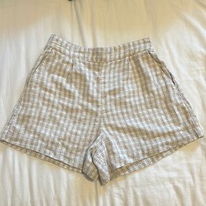 Abercrombie Linen-blend pull on shorts